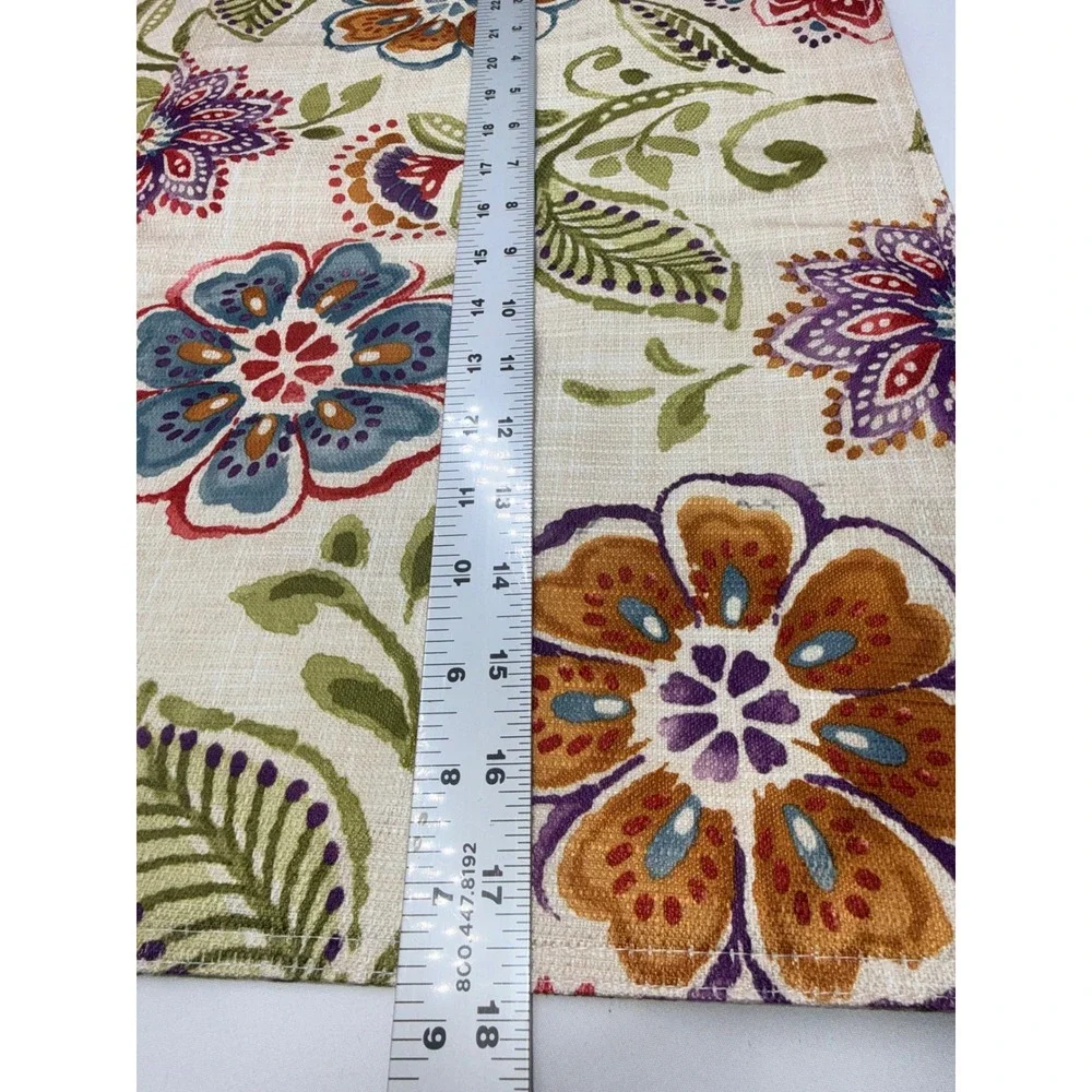 Design Mainstream International Placemats Set of 2 Beige Floral Good 18x13 Boho
